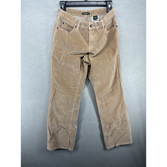 Eddie Bauer Womens Boyfriend Relaxed Corduroy Pants‎ Beige Size Petite 6 Y2K - Picture 10 of 10